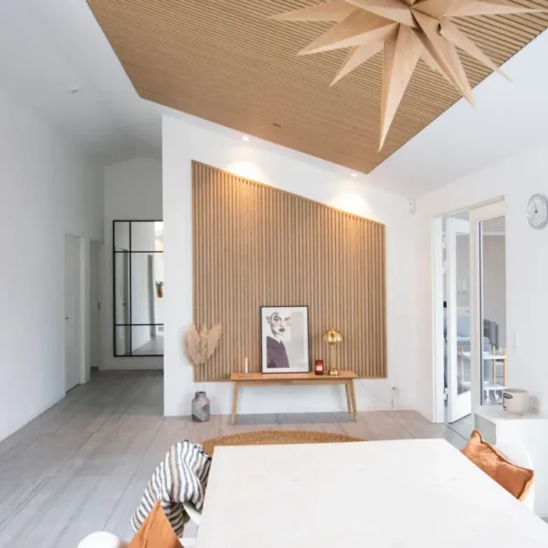 Akoestische wandpanelen Licht eiken grijs vilt